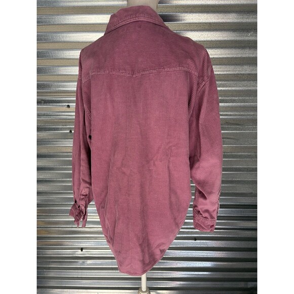 Vintage Corduroy Mauve Shacket Shirt Jacket - Picture 8 of 10
